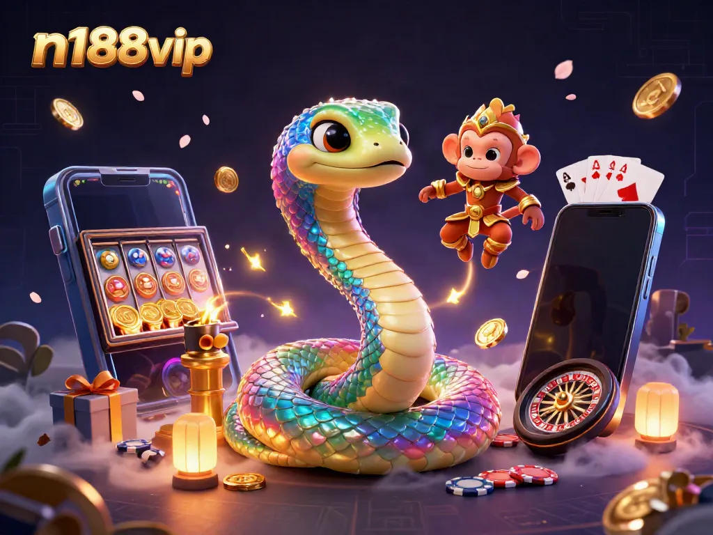 Experience the exciting n188vip world with vibrant characters and casino games.