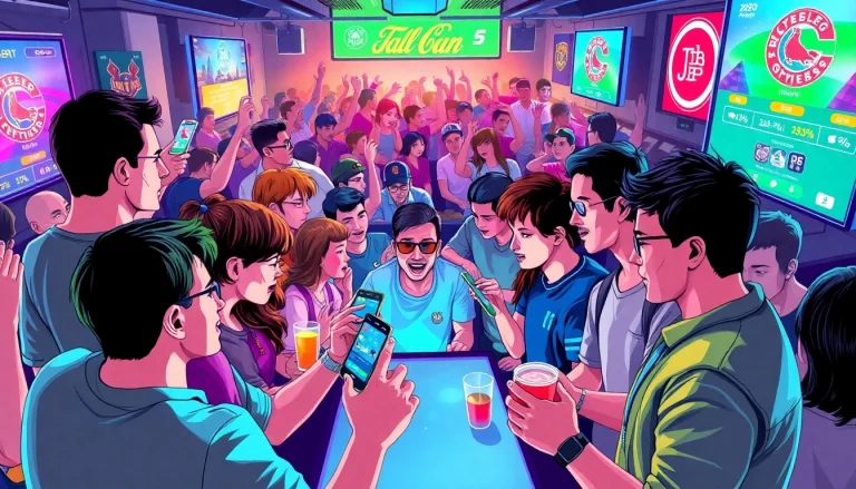 Experience the thrill of sports betting at https://talkprep.org/ with an energetic crowd cheering for their teams.