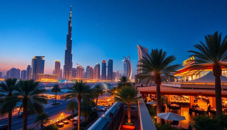 Experience the vibrant skyline and nightlife while you travel to Dubai's iconic landmarks.