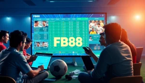 Experience the excitement at Nhà Cái FB88 as users engage in online sports betting with interactive features.