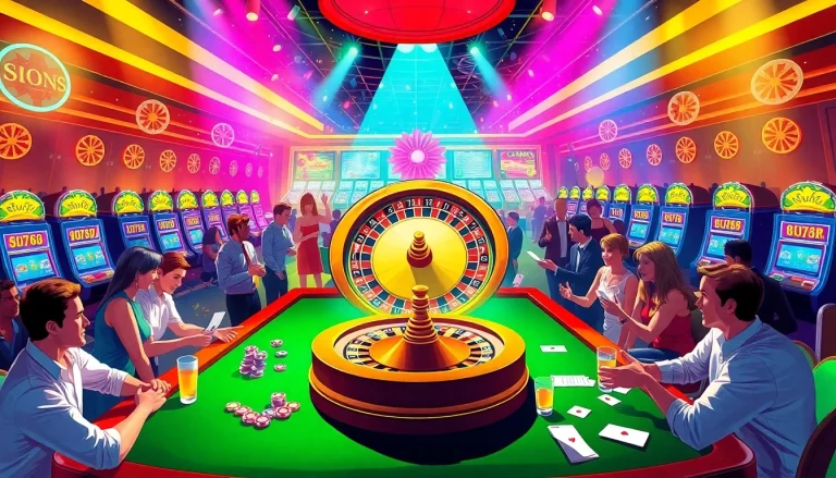 Experience the thrill of winning with players at https://nhacaiuytin.place/ in a vibrant casino scene full of excitement.