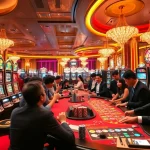 Exciting casino atmosphere showcasing 소액결제 transactions at vibrant gambling tables.