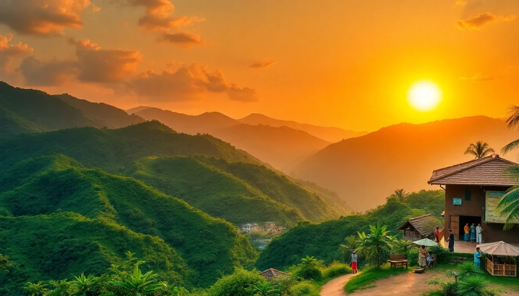 Hela Lanka captures the vibrant culture and natural beauty of Sri Lanka with a stunning sunset landscape.