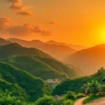 Hela Lanka captures the vibrant culture and natural beauty of Sri Lanka with a stunning sunset landscape.