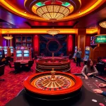Experience the thrill of birutoto gaming at a luxurious casino filled with roulette wheels and slot machines.