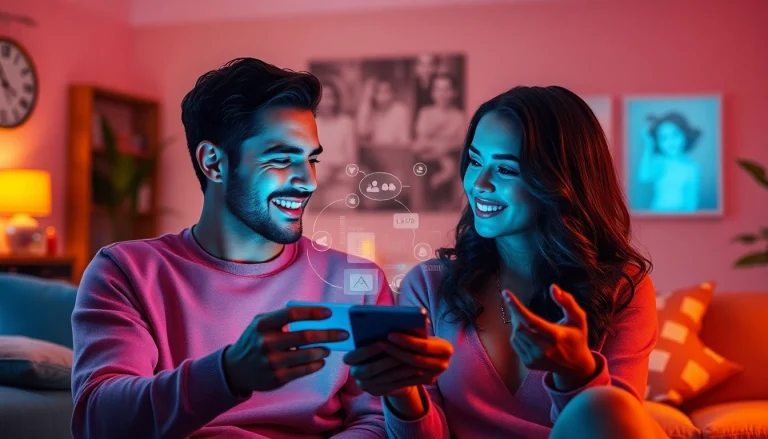 Engaging AI sex chat through intimate digital conversation in a warm, cozy setting.