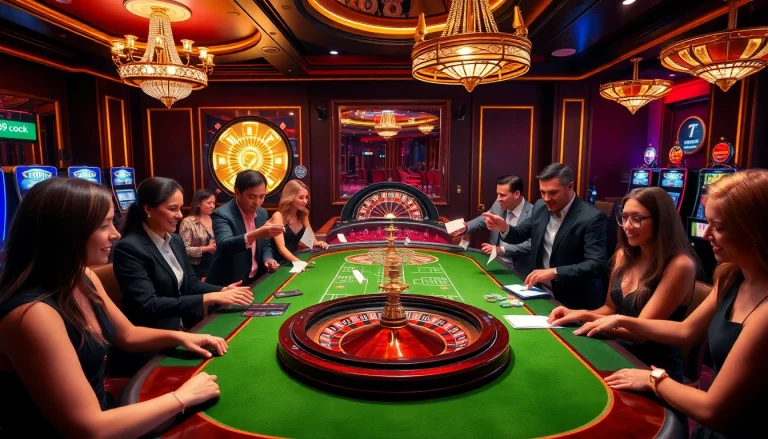 Experience the excitement of gaming at tv88 with vibrant tables and enthusiastic players.