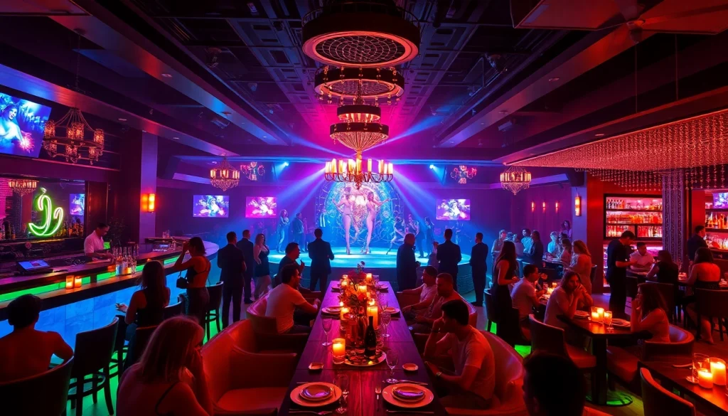Experience vibrant nightlife at Club sxm, featuring stunning performances and cocktails.