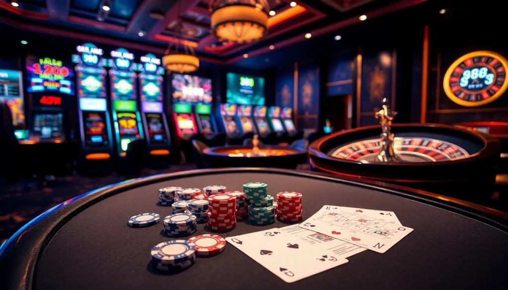 Experience thrills at the poker table with the 888b link, showcasing luxurious casino elements.