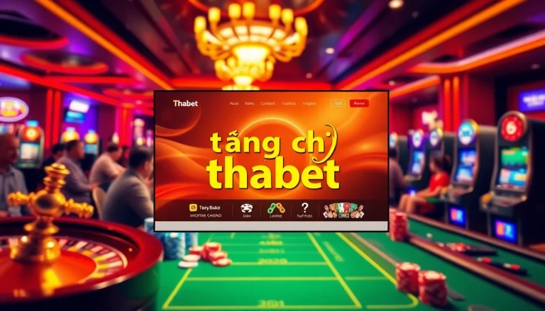 Experience the excitement of gambling at Trang chủ thabet with a vibrant casino scene.