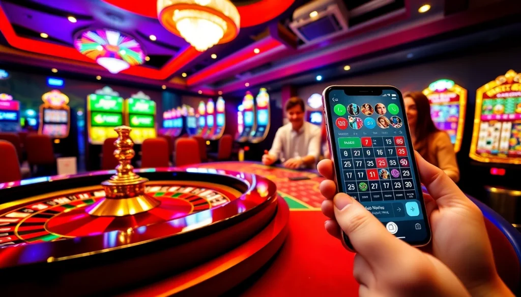 Experience the thrill of winning at THABET, featuring vibrant casino tables and engaging slot machines.