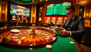 Experience thrilling gaming on mk8th.net with a vibrant casino table and online gambling excitement.