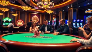 Exciting poker game at https://gg88.co.com/ with vibrant chips and a thrilling atmosphere.