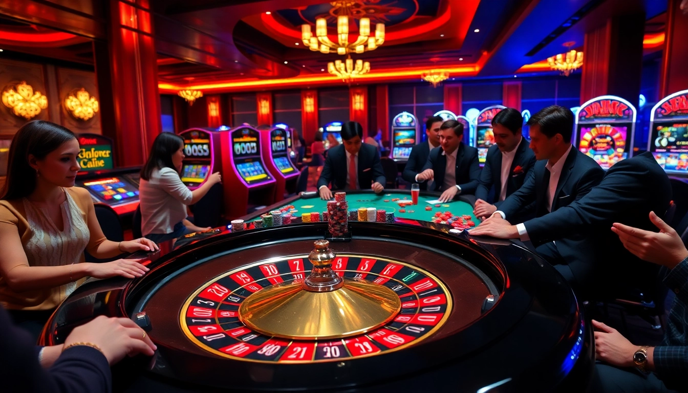 Experience the thrilling atmosphere of casino betting at dom88.us.com with an exciting roulette table setting.