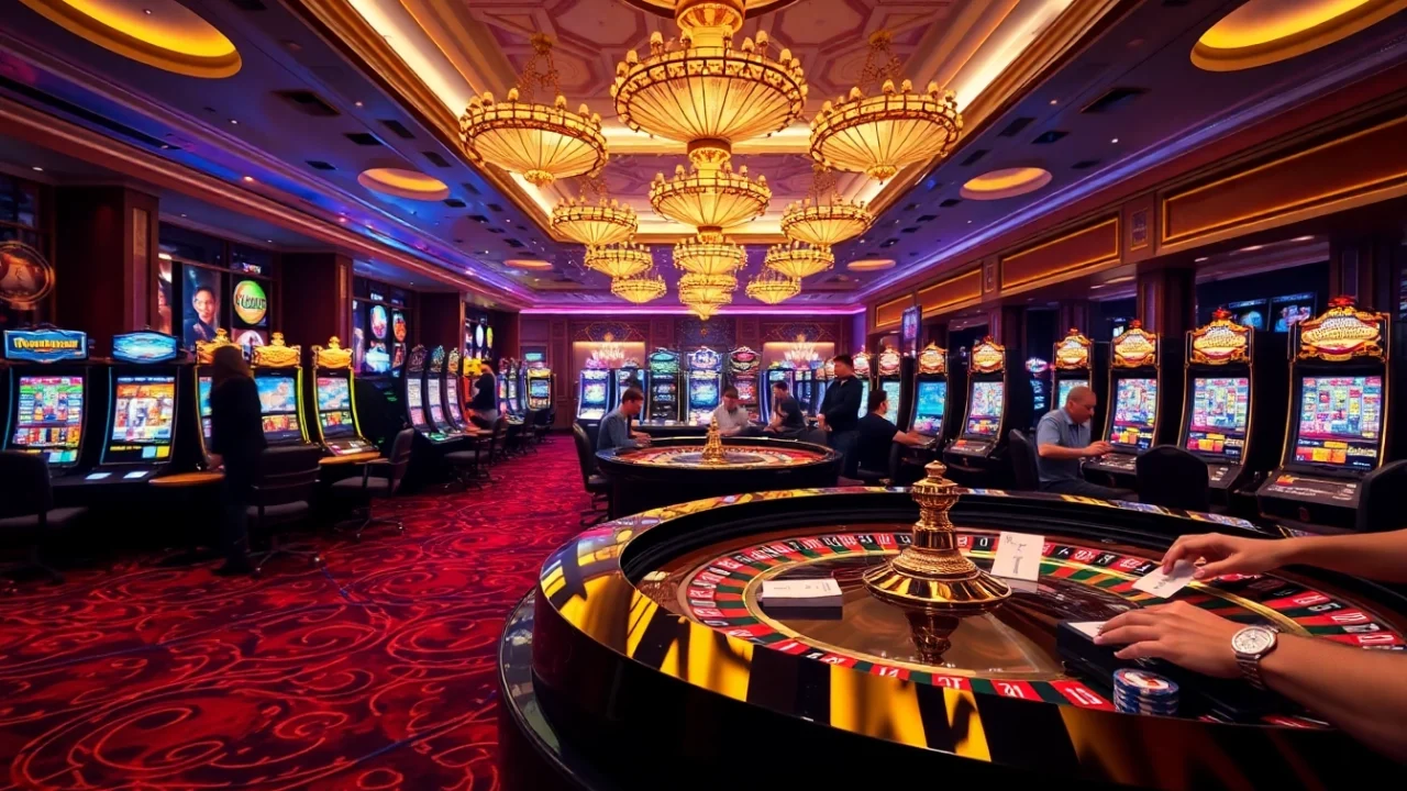 Experience the excitement of XX88 with vibrant casino tables and high-stakes gaming action.