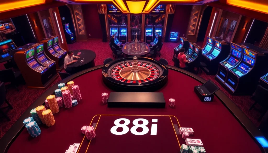 Engage in the thrill of the 88i game with vibrant casino elements and immersive gaming action.