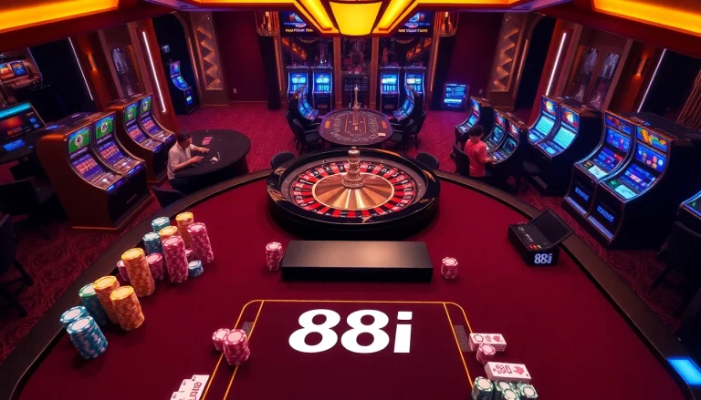 Engage in the thrill of the 88i game with vibrant casino elements and immersive gaming action.