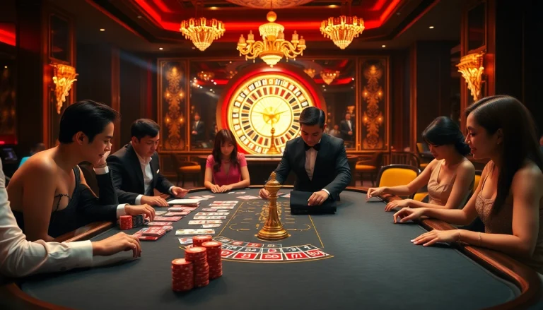 The dynamic energy of gambling at Trang chủ OKKING presenting engaged players and high-stakes gameplay.