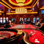 Engaging players at nhà cái mm88 enjoying casino games with excitement and luxury in a vibrant atmosphere.