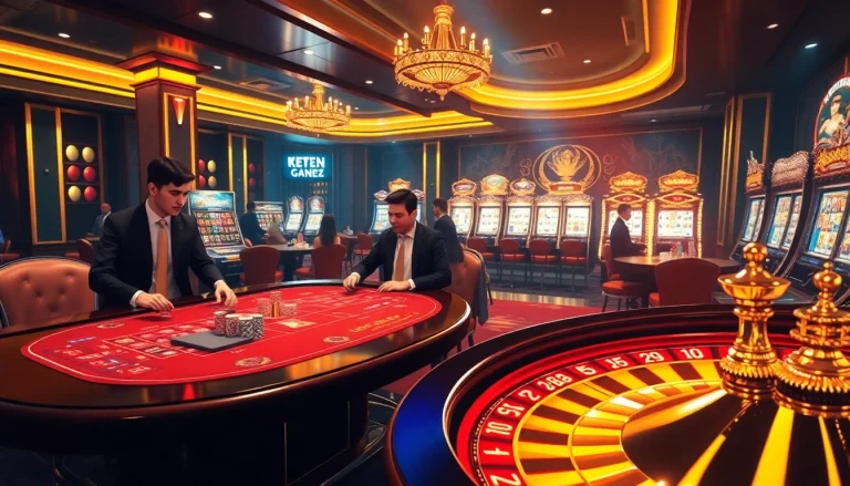 Engaging online gaming experience at rikvip.gb.net with vibrant casino tables and exciting gameplay.