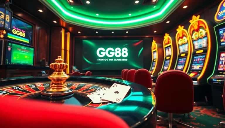 Experience thrilling online gambling at GG88 with an exciting casino atmosphere.