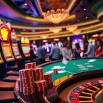 Experience the thrilling excitement of FLY 88 at a vibrant casino featuring poker and slot games.