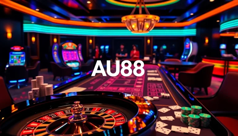Experience the excitement of casino games at AU88 with live dealers and luxurious gaming tables.