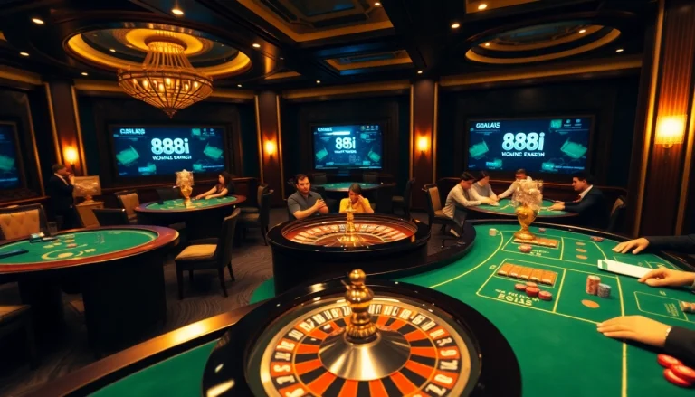 Exciting gaming experience featuring 88i đăng nhập interface at a luxury casino.