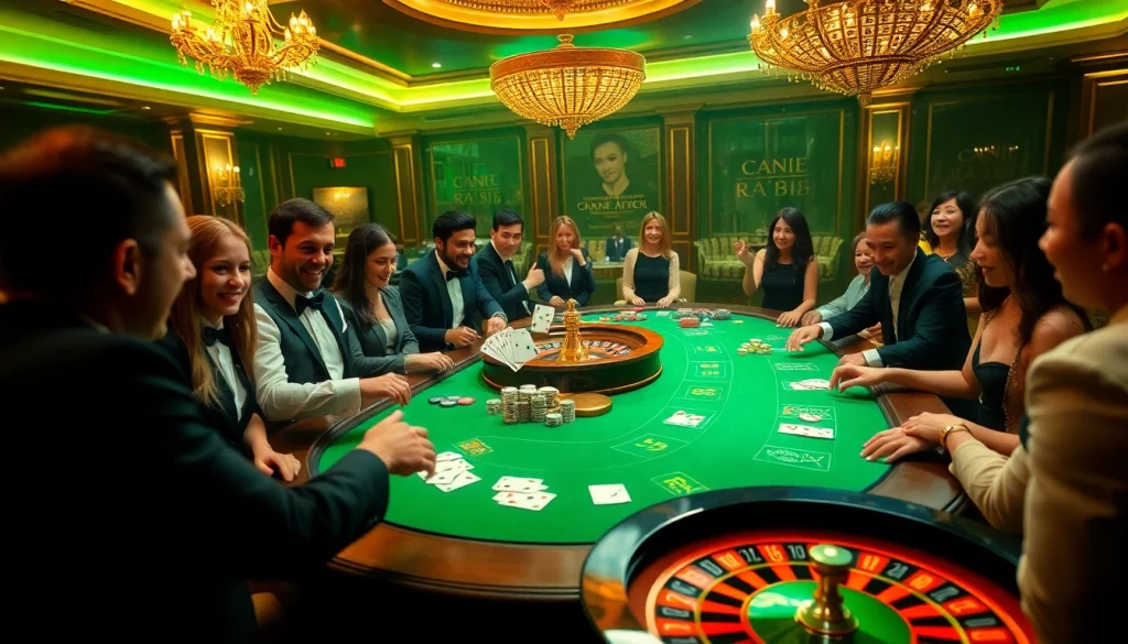 Experience RR88 excitement at a vibrant casino table filled with cards and chips.