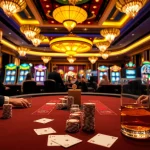 Experience high-stakes poker action at rikvip casino with vibrant chips and elegant game tables.