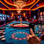 Gambling excitement at F168.COM with vibrant casino tables and luxurious gaming ambiance.