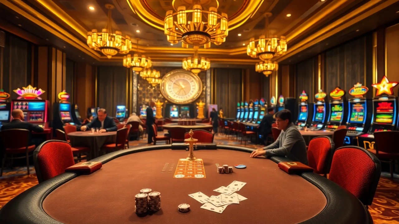 Experience the excitement at Trang chủ 11BET with intense poker gameplay and vibrant casino visuals.