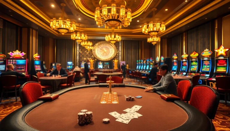 Experience the excitement at Trang chủ 11BET with intense poker gameplay and vibrant casino visuals.