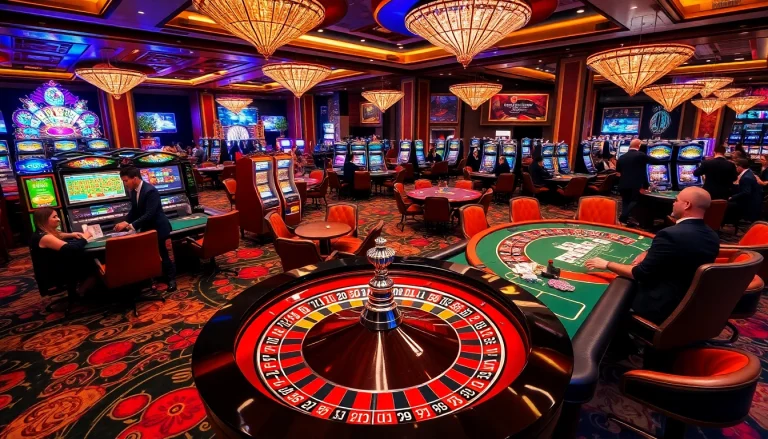 Gambling excitement at 13 win.com with vibrant casino visuals and luxury atmosphere.