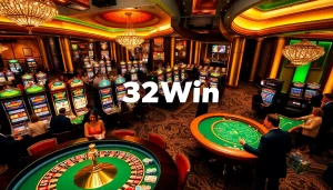 Experience the thrill of 32Win with vibrant casino games and upscale ambiance.