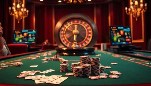 Engaging players at the rikvip nhà cái casino table showcasing dynamic betting strategies.