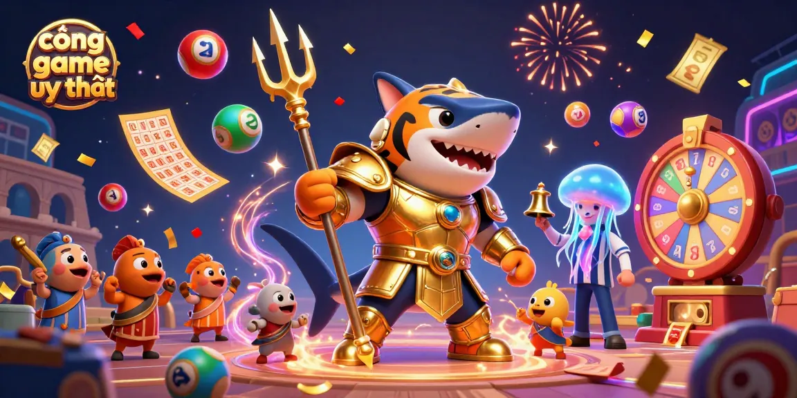Engage with cổng game uy tín, witnessing a vibrant underwater casino scene rich with colorful elements and dynamic energy.